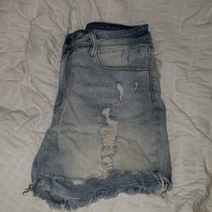 Cello Distressed Light Denim Shorts
